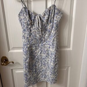 Beautiful blue floral mini dress